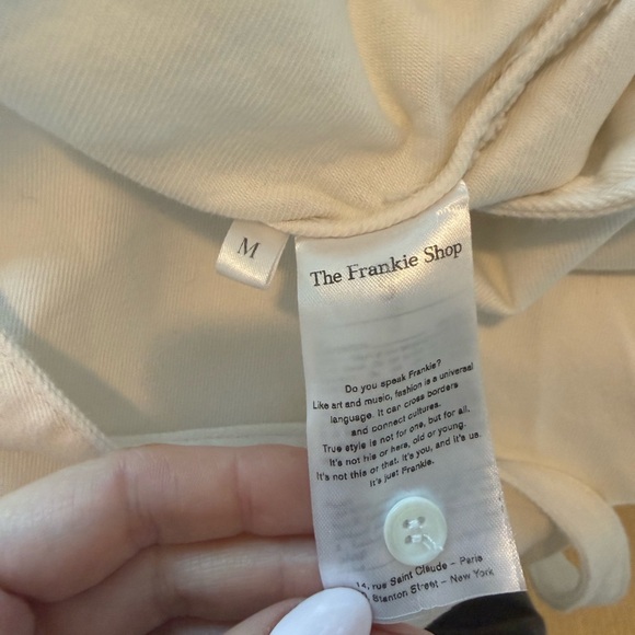 The Frankie Shop Wren White Denim Romper - Picture 8 of 10